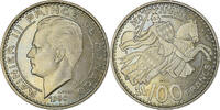 Monaco 100 Francs Coin, Cupro-nickel, KM:E33, Gadoury:142 -