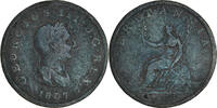 Great Britain 1/2 Penny Coin, George III, Copper, KM:662 -