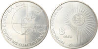 Portugal 8 Euro Lisbon, Silver, KM:753 -