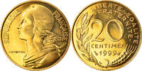 France 20 Centimes Coin, Marianne, Paris, Aluminum-Bronze -