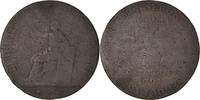 France 2 Sols Coin, Bronze, KM:Tn23, Brandon:217 -