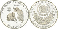 KOREA-SOUTH 5000 Won Coin, BE, Silver, KM:71 -