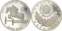 KOREA-SOUTH 10000 Won Coin, 1988 Olympics, BE, Silver, KM:75 -