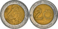 Algeria 20 Dinars Coin, Algiers, Bi-Metallic, KM:125 -