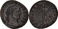 Follis Coin, Galerius, Siscia, Bronze, RIC:81b var. -