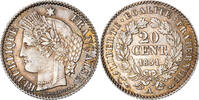 France 20 Centimes Coin, Cérès, Paris, Silver, KM:758.1 -