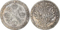 AUSTRIAN NETHERLANDS 1/2 Kronenthaler Coin, Maria Theresa, Brussels -