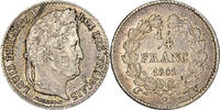 France 1/4 Franc Coin, Louis-Philippe, Lille, Silver -
