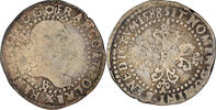 France 1/4 Franc au col plat Coin, Henri III, Rouen, Silver -