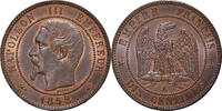 France 10 Centimes Coin, Napoleon III, Napoléon III, Paris -