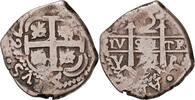 Bolivia 2 Reales Spanish Colony, Philip V, Potosi, COB, Silver -