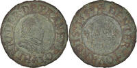 France Denier Tournois Coin, Henri III, Paris, Copper -