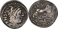 Denarius Coin, Thoria, Rome, Silver, Crawford:598 -