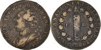 France 12 Deniers Coin, Louis XVI, 12 deniers françois, Paris -