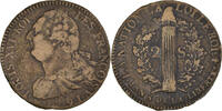 France 2 Sols Coin, Louis XVI, 2 sols françois, Paris -