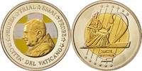 Vatican Medal 2 E, Essai-Trial Benoit XVI, couleur, Bi-Metallic -