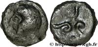 FRANCE Potin aux trois volutes, “type de Pommiers” à la t GALLIA BELGICA - SUESSIONES (Area of Soissons) Ier siècle avant J.-C. (18mm, 3,72g, h) -