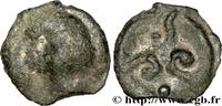 FRANCE Potin aux trois volutes, “type de Pommiers” à la t GALLIA BELGICA - SUESSIONES (Area of Soissons) Ier siècle avant J.-C. (17,5mm, 3,84g, h) -