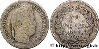 FRANCE 50 centimes Louis-Philippe LOUIS-PHILIPPE I Strasbourg 1848 (18mm, 2,50g, 6h) -