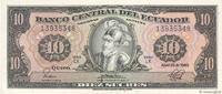 ECUADOR 10 Sucres 1983 ECUADOR 10 Sucres 1983 UNC- fST+ 83.67 元 含税 ＋  150.61 元 运费