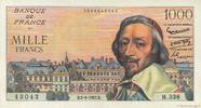 FRANCE 1000 Francs RICHELIEU FRANCE 1000 Francs RICHELIEU 1957 XF -
