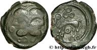 FRANCE Bronze à la tête janiforme, classe II GALLIA BELGICA - SUESSIONES (Area of Soissons) c. 50-40 AC. (16,5mm, 2,47g, 4h) -
