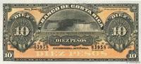 COSTA RICA 10 Pesos Non émis COSTA RICA 10 Pesos Non émis 1899 UNC -