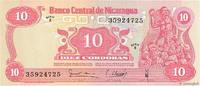 NICARAGUA 10 Cordobas NICARAGUA 10 Cordobas 1979 UNC -