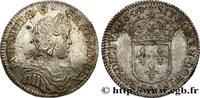 FRANCE Douzième d'écu, portrait à la mèche courte LOUIS XIV THE SUN KING Paris, Monnaie de Matignon 1644 (20mm, 2,26g, 6h) -