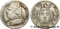 FRANCE 5 francs Louis XVIII, buste habillé LOUIS XVIII La Rochelle 1814 (37mm, 24,55g, 6h) -