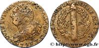 FRANCE 6 deniers dit au faisceau, type FRANÇOIS LOUIS XVI Nantes 1793 (24mm, 6,34g, 6h) -
