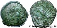 FRANCE Bronze à l’aigle et au sanglier, classe I GALLIA BELGICA - MELDI (Area of Meaux) Ier siècle avant J.-C. (17,5mm, 3,76g, 3h) -