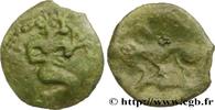 FRANCE Bronze au personnage agenouillé et au sanglier GALLIA BELGICA - BELLOVACI (Area of Beauvais) Beauvais (60) c. Ier siècle avant J.-C. (20mm, 3,64g, 9h) -