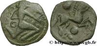 FRANCE Bronze au personnage courant et à l’androcéphale GALLIA BELGICA - BELLOVACI (Area of Beauvais) Beauvais (60) c. Ier siècle avant J.-C. (17,5mm, 3,11g, 6h) -