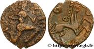 FRANCE Bronze au personnage courant et à l’androcéphale GALLIA BELGICA - BELLOVACI (Area of Beauvais) Beauvais (60) c. Ier siècle avant J.-C. (17,5mm, 3,14g, 12h) -