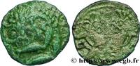 FRANCE Bronze “au nageur et aux coqs affrontés” GALLIA BELGICA - BELLOVACI (Area of Beauvais) Beauvais (60) c. 60-40 AC. (16,5mm, 2,47g, 3h) -