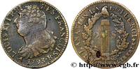 FRANCE 2 sols dit au faisceau, type FRANÇOIS LOUIS XVI Orléans 1793 (33mm, 22,5g, 6h) -