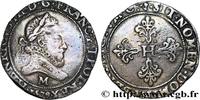 FRANCE Franc au col fraisé HENRY III Toulouse 1579 (33,5mm, 13,85g, 3h) -