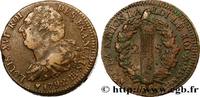 FRANCE 2 sols dit au faisceau, type FRANÇAIS LOUIS XVI Strasbourg 1792 (34mm, 26,03g, 6h) -