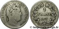 FRANCE 1 franc Louis-Philippe, couronne de chêne LOUIS-PHILIPPE I Toulouse 1835 (23mm, 4,86g, 6h) -