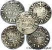 FRANCE Lot de 5 deniers CHAMPAGNE - ARCHBISHOP OF REIMS - GUILLAUME / WILLIAM IER DIT AUX BLANCHES MAINS Reims n.d. (mm, g, h) -