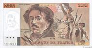 FRANCE 100 Francs DELACROIX imprimé en continu FRANCE 100 Francs DELACROIX imprimé en continu 1993 UNC -
