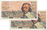 FRANCE 1000 Francs RICHELIEU Consécutifs FRANCE 1000 Francs RICHELIEU Consécutifs 1955 VF - XF -
