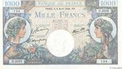 FRANCE 1000 Francs COMMERCE ET INDUSTRIE FRANCE 1000 Francs COMMERCE ET INDUSTRIE 1944 AU+ -