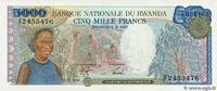 RWANDA 5000 Francs RWANDA 5000 Francs 1988 UNC -