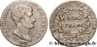 FRANCE Demi-franc Napoléon Empereur, Calendrier révolutio PREMIER EMPIRE / FIRST FRENCH EMPIRE Bordeaux 1804 (18mm, 2,50g, 6h) -