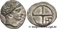 FRANCE Obole à l'ethnique et au M MASSALIA - MARSEILLE Marseille (13) c. 425-400 AC. (10mm, 0,67g, 6h) -