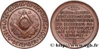 FRANCE LOGE GLOBUS - 25eme anniversaire ALLEMAGNE - ORIENT HAMBOURG 1901 (33mm, 12,31g, 12h) -