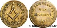 FRANCE ORIENT de geneve, Loge les amis de la verite SUISSE GENEVE 1822 (23mm, 4g, 6h) -