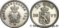 NORWAY 10 Ore Oscar II NORWAY 1877 (15mm, 1,44g, 12h) -